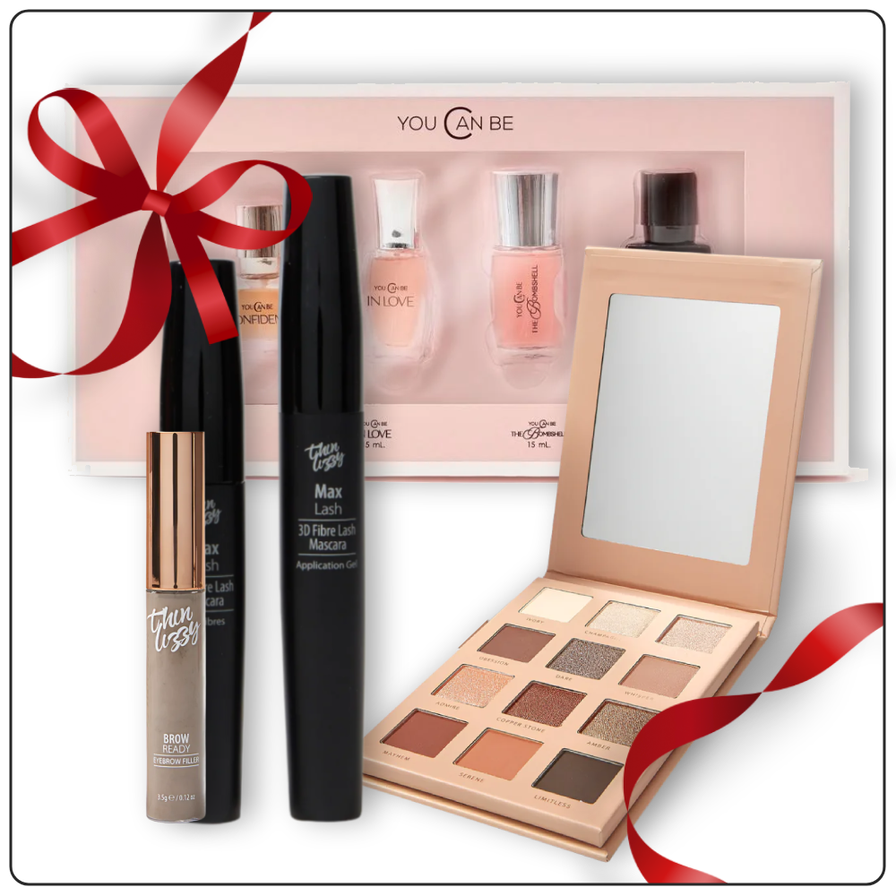 Eye-Conic Essentials(Eyeshadow + Mascara + Brow Ready + Free Perfume Giftset)