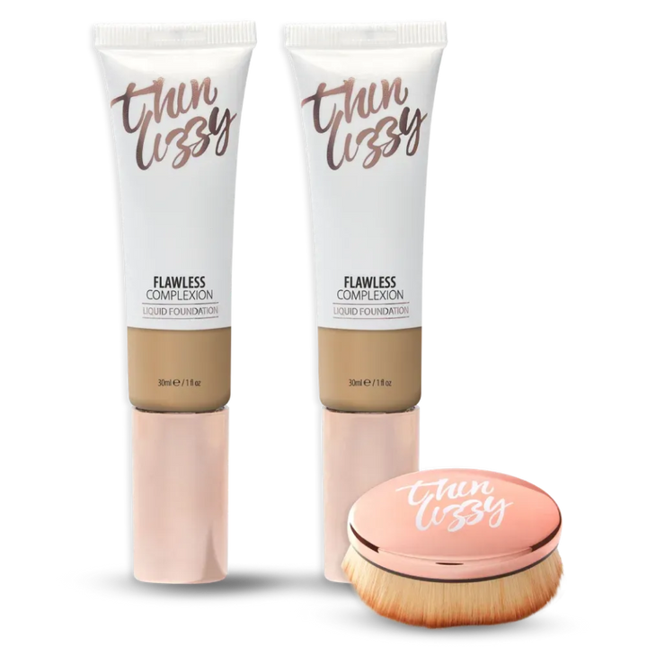 Flawless Complexion Liquid Foundation Buy 1 Get 1 Free + Blurring Brush