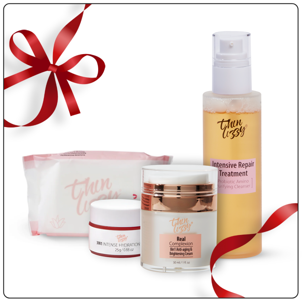 Skin Renewal Bundle(Real Complexion + Lip Mask + Intensive Repair Treatment + Free Wipes)