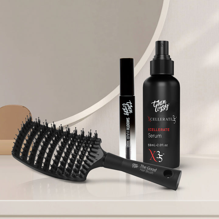 Healthy Hair Bundle Xcellerate 35 Serum + Hair Brush + Smooth Hair Wand